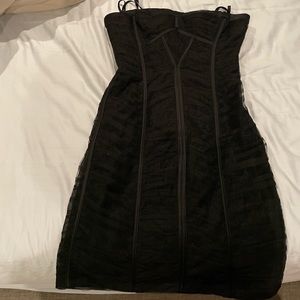 Size 2 bcbgmaxazria ruched mini strapless dress